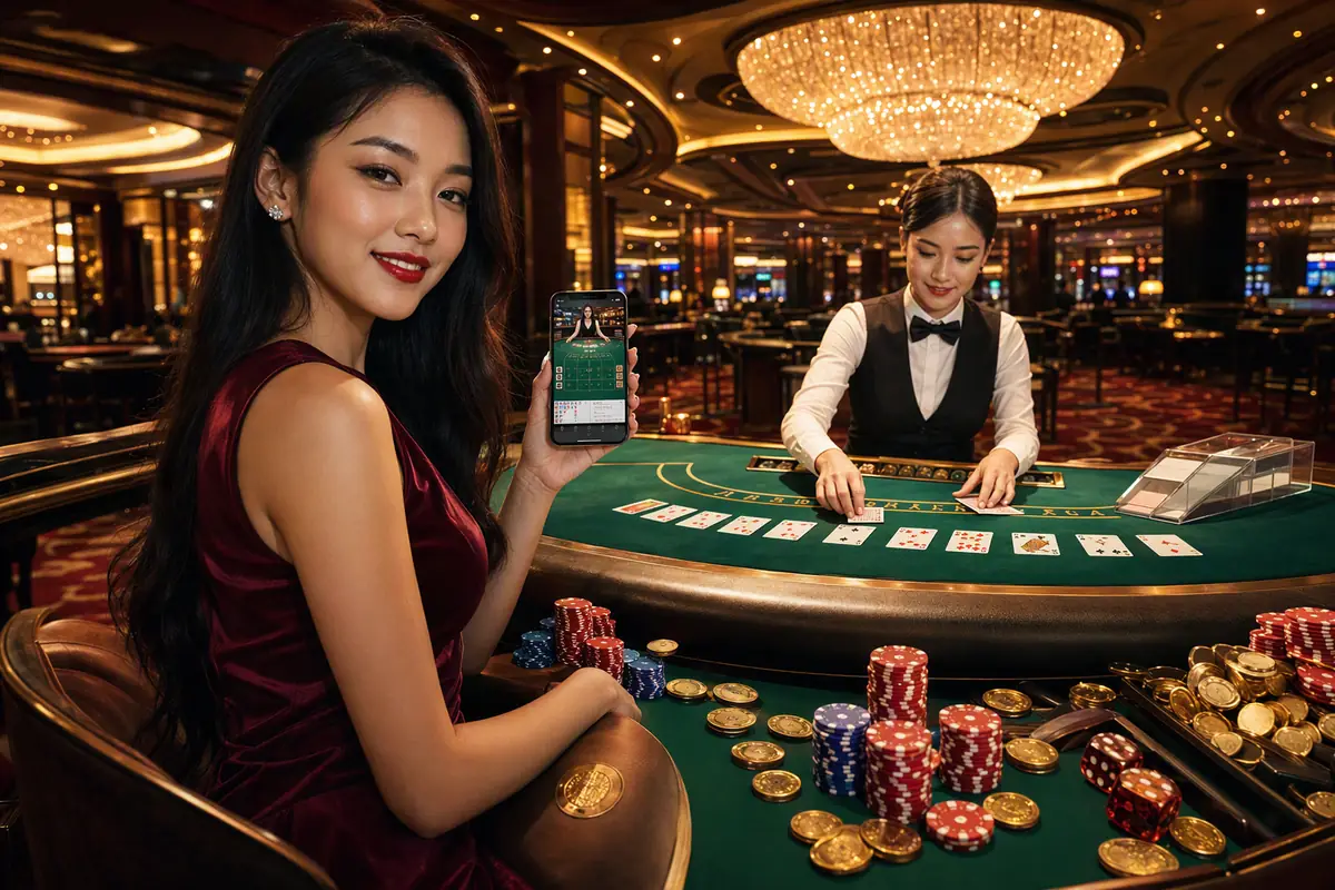 ttbet11 Casino peniaga langsung baccarat meja